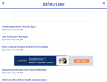 Tablet Screenshot of jobfixture.com